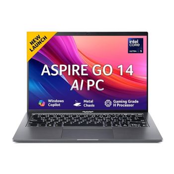 acer Aspire Go 14, Intel Core Ultra 5 125H (14th Gen),16GB DDR5 RAM/512GB SSD, WUXGA IPS, 14.0"/35.56 cm, Win 11, MS Office, Steel Gray, 1.5 kg, AG14-71M,Backlit Keyboard, AI Powered Premium Laptop