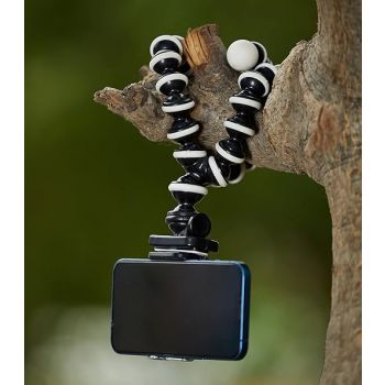 Amazon Basics Gorilla Tripod/Mini Tripod for Mobile Phone with Phone Mount with Flexible Gorilla Stand for DSLR, Action Cameras, Ring Lights, Panel Reflectors, Umbrellas, and Flashlights (13 Inch)