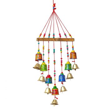 CraftIndia Handcrafted Decorative Wall/Door/Window Hanging Bells Chimes Showpieces