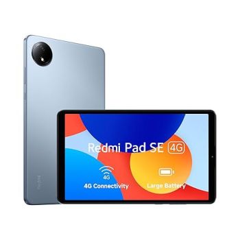 Redmi Pad SE 4G|Mediatek Helio G55| 8.7-Inc Display Bluetooth | 6650Mah Battery | 90Hz Smooth Refresh Rate| 4Gb, 64GB | 1340 X 800 Display | 1 Billion Colours|Dolby Atmos|Dual Speakers | Ocean Blue