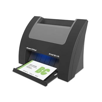 Ambir nScan 690gt-BCS High-Speed Vertical Card Scanner with AmbirScan Business Card for Windows PC