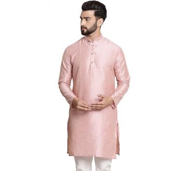 SOJANYA (Since 1958 Men's Silk Blend Print Design only Long Kurta