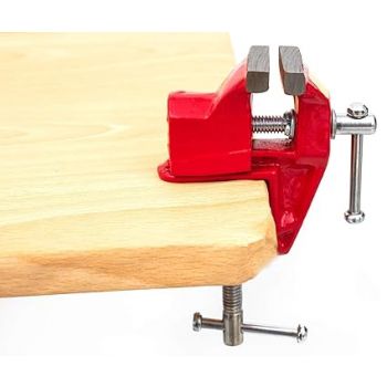 GLOBUS 406 Cast Iron 50 mm Baby Vice, Red