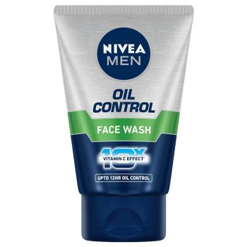 NIVEA MEN Oil Control Face Wash 100 g | With Magnolia Bark Extracts for 12 Hr Oil Control in Summer