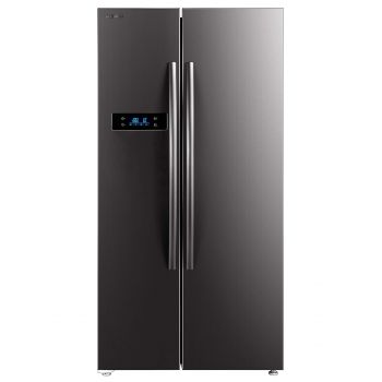TOSHIBA 587 L with Inverter Side by Side Refrigerator (GR-RS530WE-PMI(06), Stainless Steel Finish)