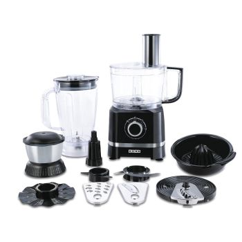 Usha ICHEF Food Processor 800 Watts Copper Motor with 9 Accessories & 8 Functions (BLACK)