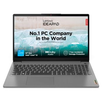 Lenovo IdeaPad Slim 3 Intel Core i3 12th Gen 15.6" (39.62cm) FHD Thin & Light Laptop (8GB/512GB SSD/Intel UHD Graphics/Windows 11/MSO 21/1Yr ADP Free/3months Game Pass/Arctic Grey/1.63Kg), 82RK00VTIN