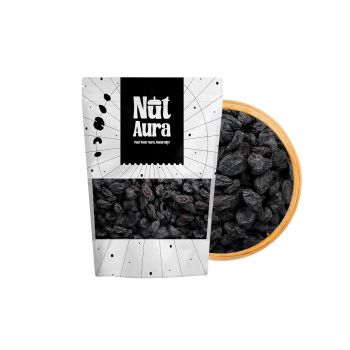 Nut Aura 400 gms Black Raisins | Natural sweetener & energy source | Soft, juicy seedless kishmish | Rich in iron & antioxidants | Ideal for snacking, baking, desserts