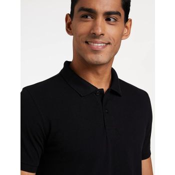 CDP Premium Quality Men's Cotton Polo Tshirt | Collar Tshirts | Half Sleeves - Jet Black