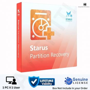 AVISHITI Starus Partition Recovery Software | Latest 2024 Edition | Partition & Data Recovery | Recover Data from Corrupted Drive and Deleted Volumes & Files | Lifetime Validity | For Windows