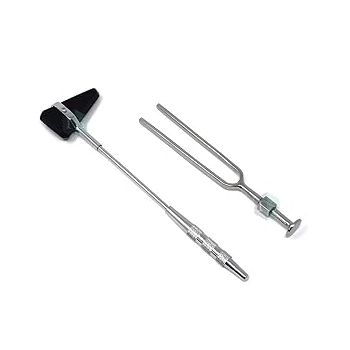 IS IndoSurgicals Reflex Hammer Taylor Model and Tuning Fork (256 Hz)