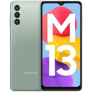 Samsung Galaxy M13 (Aqua Green, 4GB, 64GB Storage) | 6000mAh Battery | Upto 8GB RAM with RAM Plus