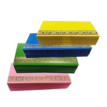 Truvic Pack of 100 Flower Designer Money Envelope, Shagun Envelop, Wedding, Engagement, Any Occasion Cash Gift Money Cover Pack of 100 (Ass.Colours