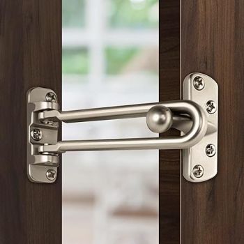 Plantex Heavy Duty Swing Bar Lock/Door Safety Guard with High Security Auxiliary Lock for Home/Office/Hotel (Matt Finish)