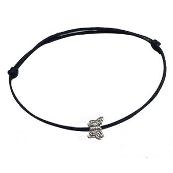 GURJARI JEWELLERS Women's Black Thread with Anklets with oxidised Beads