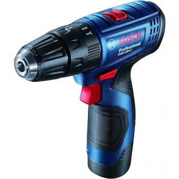 Bosch 06019G81K2 GSB 120-LI Cordless Drill Driver with 12V Double battery (Blue)
