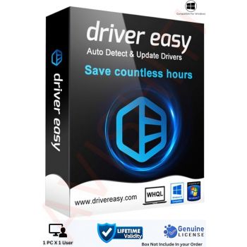 Driver Easy Professional Software | Latest 2024 Edition v6 | Professional solution for Windows device drivers Update, Backup, Restoration and removal | 1 User X 1 PC | Lifetime Validity | For Windows