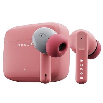 Boult Z60 Truly Wireless in Ear Earbuds with 60H Playtime, Zen™ ENC Mic, 50ms Low Latency, 13mm Bass Drivers, Type-C Fast Charging, Made in India, BT V5.3, Touch Control, IPX5 ear buds (Flamingo Pink)
