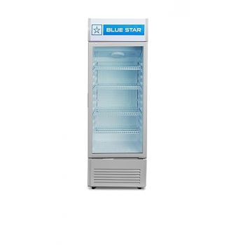 Blue Star VC325 5 Star Frost Free Vertical Glass Single Door Visi Cooler (300L, white)