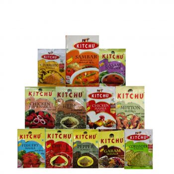 KICHU 12 IN 1 MASALA KIT (12 ITEMS )