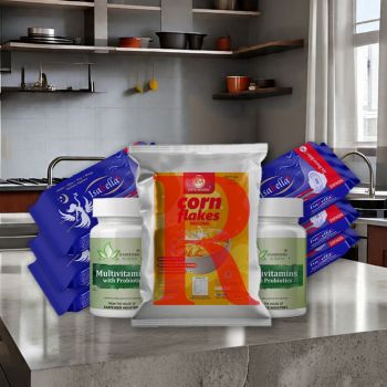 Repurchase Isabella Sanitary pad (120 Pieces) 6 Packets |1 Taste Maker's Cornflakes  500g|  And 2 Bottle Multivitamin tablets with Probiotics