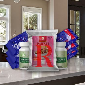 Repurchase Isabella Sanitary pad (120 Pieces)(6 Packets) |With 1 Taste Maker's Muesli Fruits and Nuts 500g|And And 2 Bottle Multivitamin tablets with Probiotics