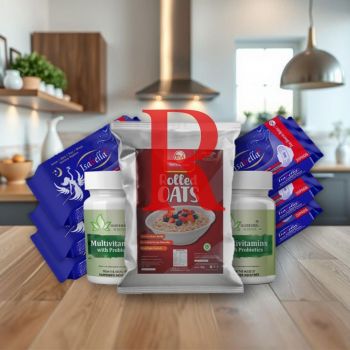 Repurchase Isabella Sanitary pad (120 Pieces) 6 Packets| With 1 Taste Maker's Multigrain Oats 1kg|And 2 Bottle Multivitamin tablets with Probiotics