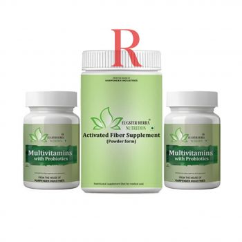 REPURCHASE HEALTH FOOD SUPPLEMENT - 5 SETS (5 ACTIVATED FIBER ( POWDER FORM ) And 10 MULTIVITAMIN WITH PROBIOTIC TABLETS)