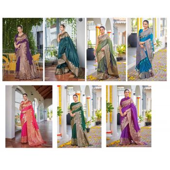 Banrasi Silk Saree 7 Pcs
