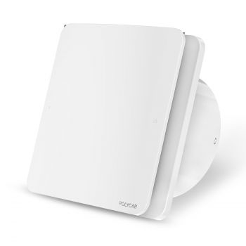 Polycab Freshly Prime BLDC 150mm Energy Efficient Exhaust fan for Kitchen, Bathroom | Noiseless, Sleek Design Easy to Clean | High Speed, Powerful Motor, 100% Copper Winding, 2 Year Warranty【White】
