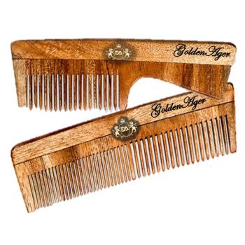 GPS POINT Golden Ager Neem Wood Comb 32 Packets - 5 Sets (10 Packets Free)