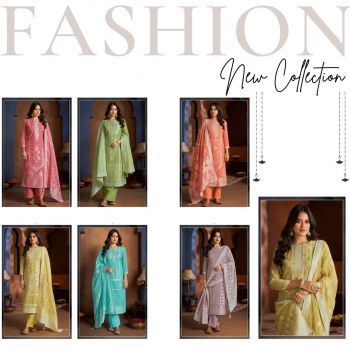 Banarasi Adha Dress Material 6 Pcs