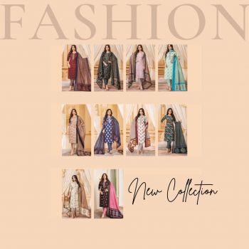 Cotton Printed Dress Materia 10 Pcs