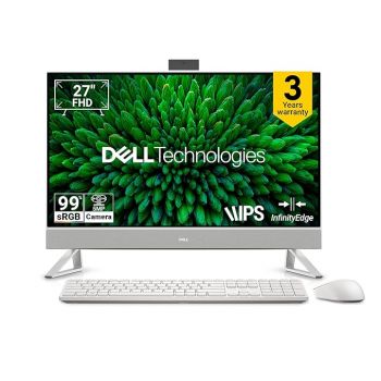 Dell AIO Inspiron 7730, i7-1335U, 16 GB, 1TB SSD, 27" FHD, 60Hz, WVA, IPS, Non-Touch Display, NVIDIA® GeForce® MX570A with 2GB GDDR6 Graphics Memory, Win11+MS Office 24+M365, Pearl White Cover+Molded