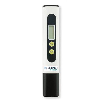 Konvio Neer Imported Tds Meter, Total Dissolved Solids Meter, Water Quality Tester, Ppm Tester For Water Testing - White