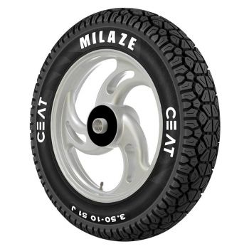 Ceat Milaze X5 90/100-10 53J Tubeless Scooter Tyre,Front or Rear