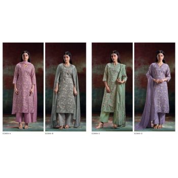 Cotton Printed Embroidery Dress Material Collections- 4Pcs