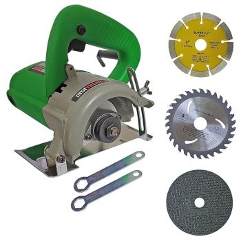 Inditrust 1400W 12000 RPM Powerful Cutting Machine with 6 months warranty For Wood/Marble/Granite/Metal With 3 wheels Handheld Tile Cutter 100% Copper Winding