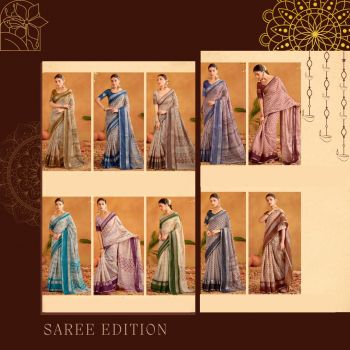 Soft Cotton Printed Fancy Saree 10 psc