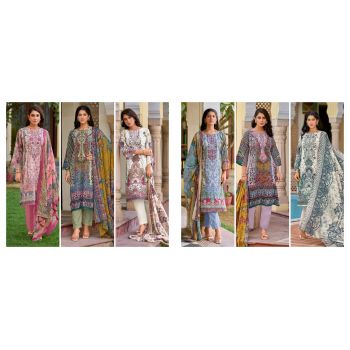 Cotton Kurta Dress Material 6 Pcs