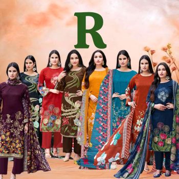 REPURCHASE GPS Point Royal Soft Cotton Printed Dress Material - 8 Pcs