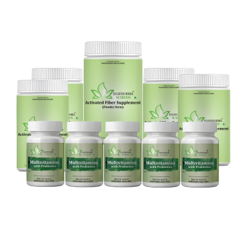 5 BOTTLE  MULTI VITAMIN TABLETS AND 5 BOTTLE ACTIVATED FIBER 