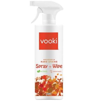 Vooki Eco-Friendly Heavy Duty All Purpose Hard Stain Cleaner and Kitchen Cleaning Spray, Removes Tough Stove, Oil, Grease, Chimney, Wall, Sink, Countertop, Tiles Stains – 500ml (Pack of 1)