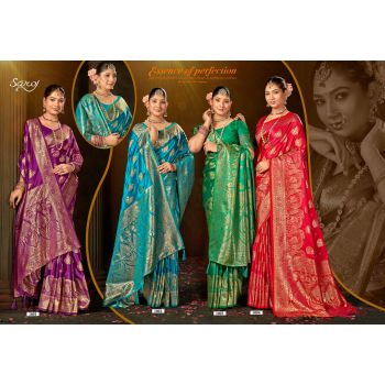 Pure Silk Saree Collections - 4 Pcs