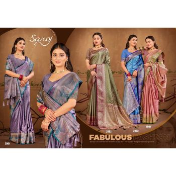 Vedika Silk Wedding Wear Saree Collection -4 Pcs