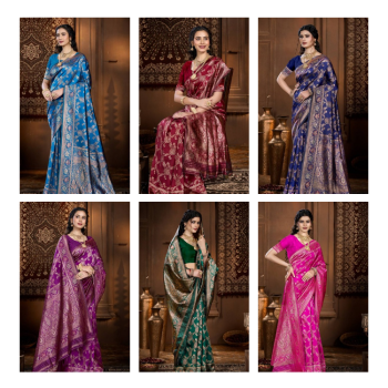  Lichi Silk Fancy Saree Collections