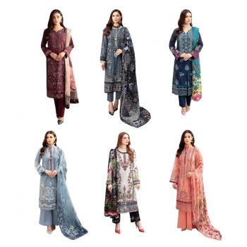 Cotton Dress Material Combo