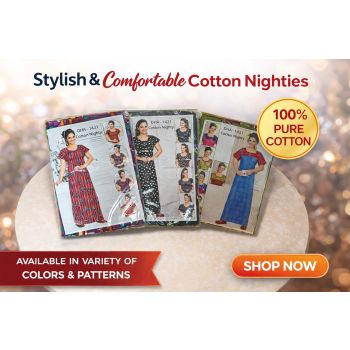 SEVEN CROSS COTTON NIGHTY - SINGLE- PCS