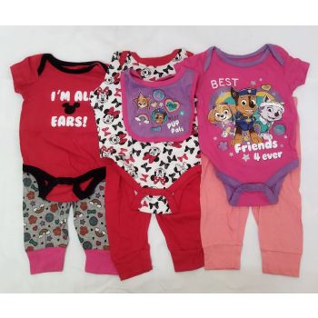 NEW BORN BABY DRESS SETS 3 PIECES.